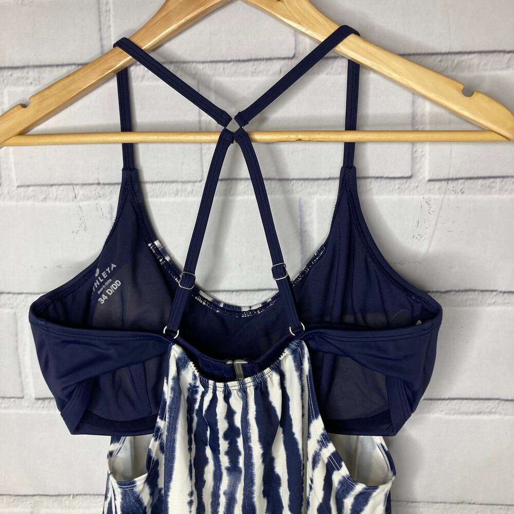 Athleta Wave Break Blousy Tankini Bathing Suit Top Size 34D/DD - Picture 12 of 14